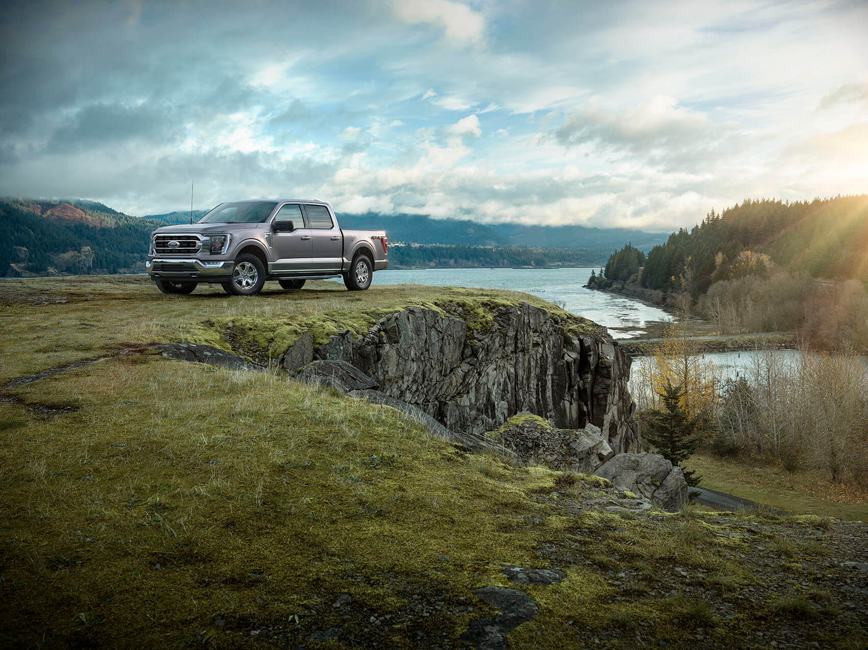 Ford F-150 on mountain side